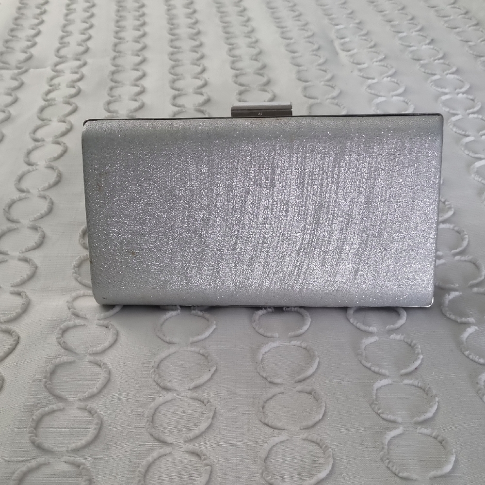 Elegant Silver Clutch Bag